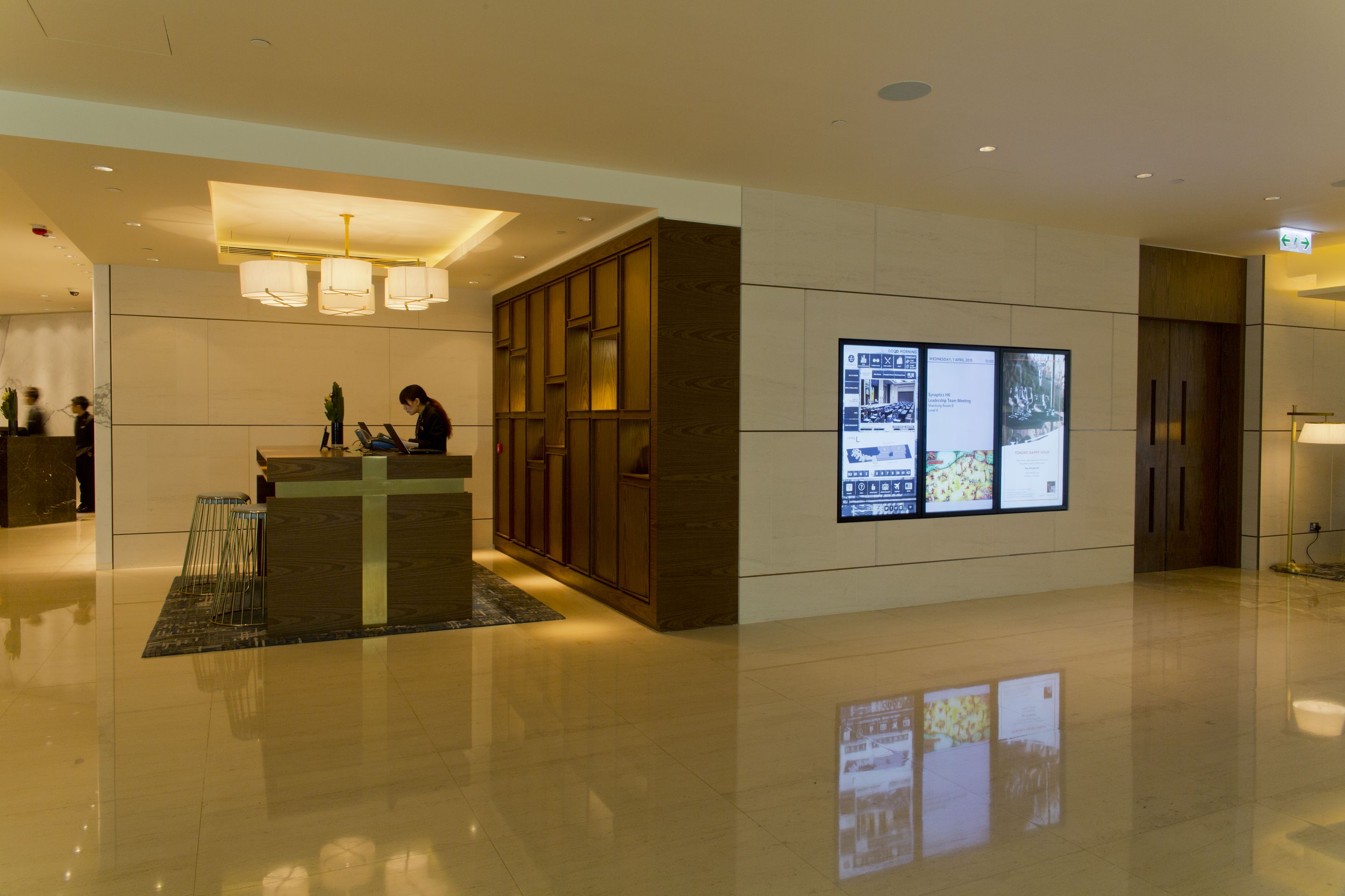 Cordis Hotel lobby — wayfinding design