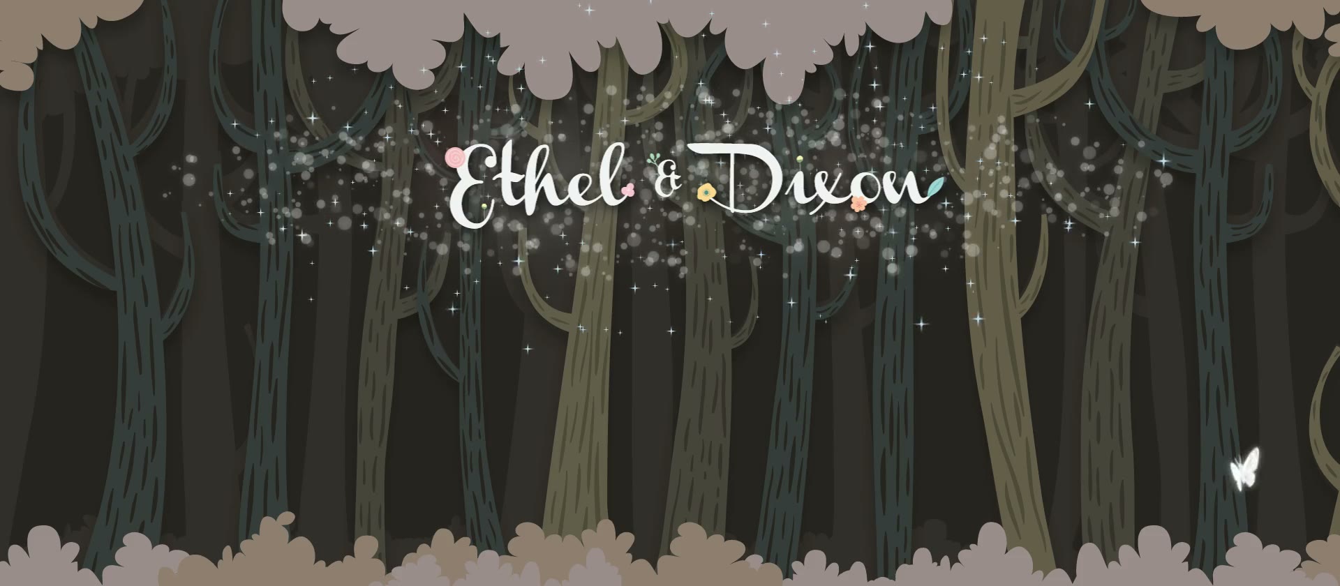 Illustrated forest — animation still